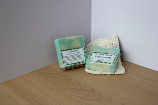Peppermint Scented Tallow & Goat Milk Artisan Soap