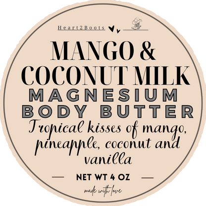 Magnesium Body Butter by Heart2Boots