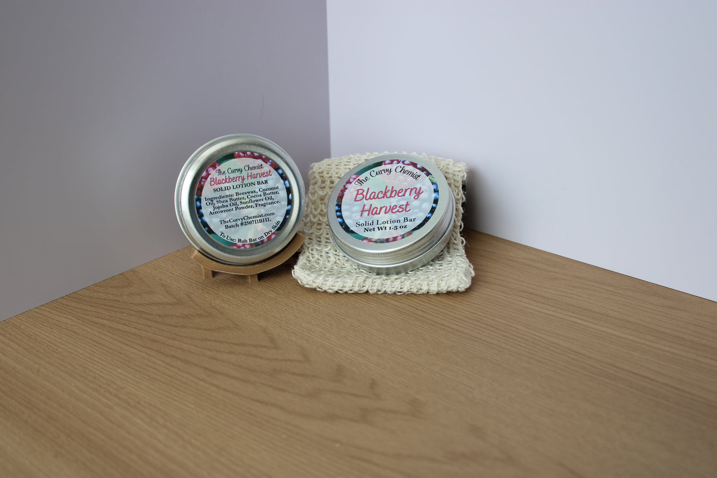 Blackberry Harvest Scented Solid Lotion Bar