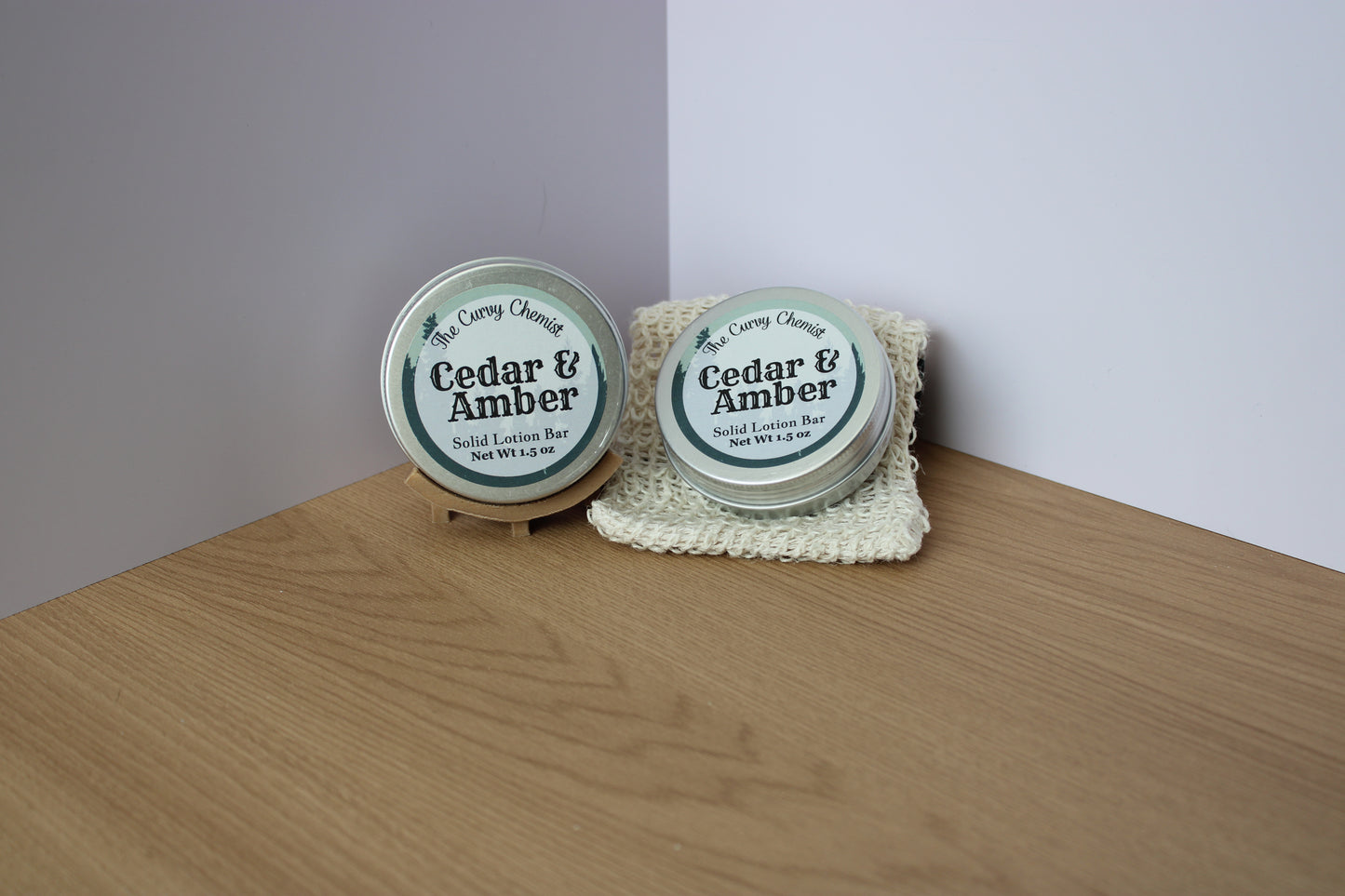 Cedar & Amber Scented Lotion Bar