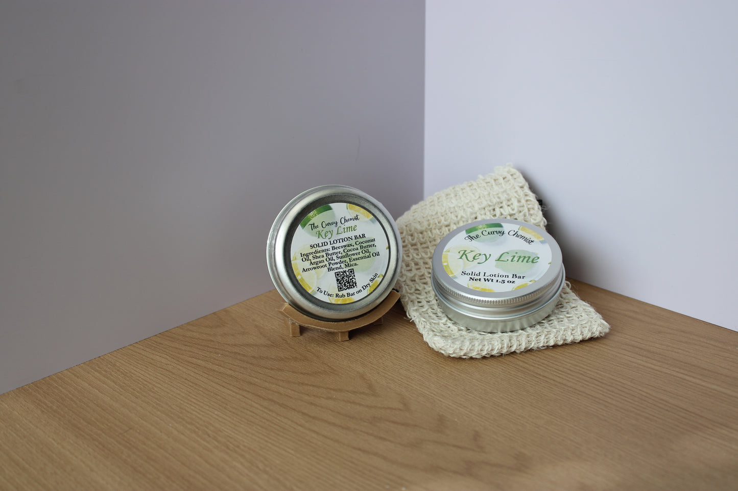 Key Lime Scented Solid Lotion Bar