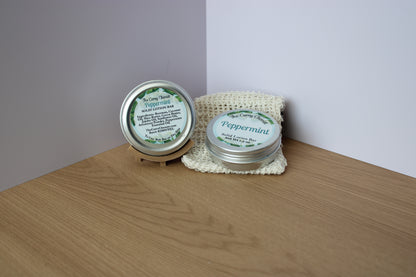 Peppermint Scented Solid Lotion Bar