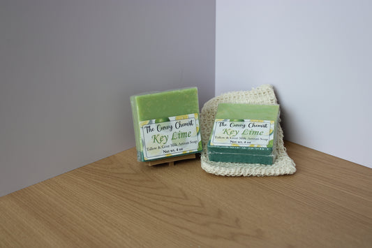 Key Lime Scented Tallow & Goat Milk Artisan Soap